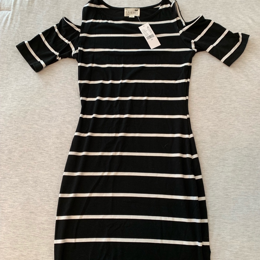 Striped tight dress